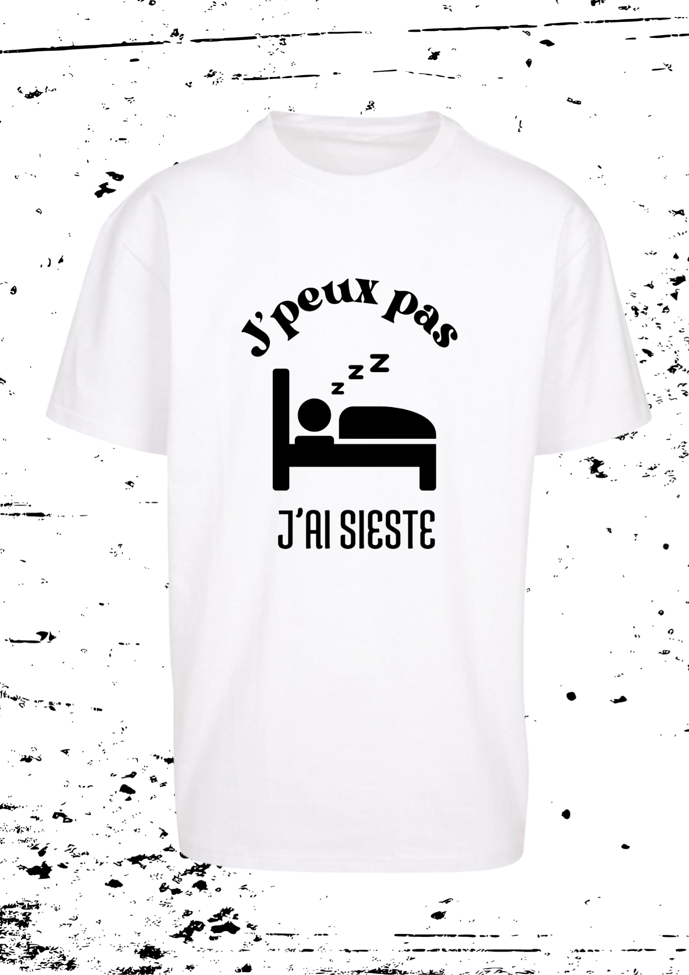 Tee-shirt Mixte " J'peux pas j'ai sieste "