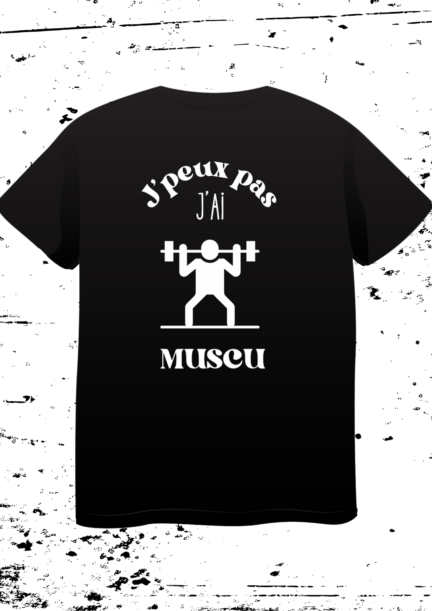 Tee-shirt Mixte " J'peux pas j'ai muscu "