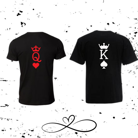 Ensemble Tee Shirt Couple " Roi et Reine " Dos